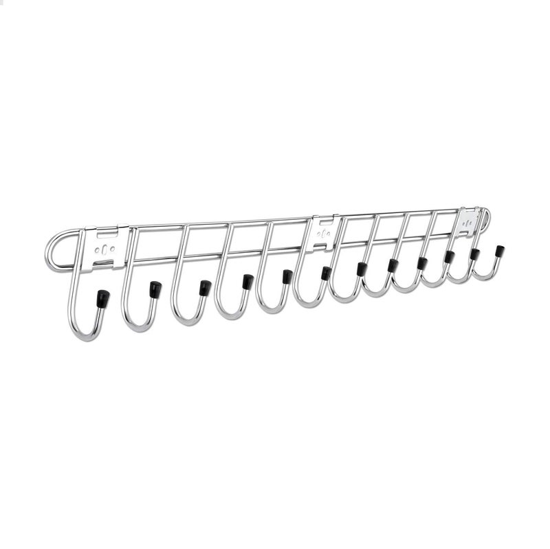 Keepwell 12 Pin Hook (Pack of 6) Stainless Steel Bathroom Cloth Hooks/Hanger/Key Holder/Door Wall Robe Hooks Rail for Hanging Keys, Clothes, Towel (1)