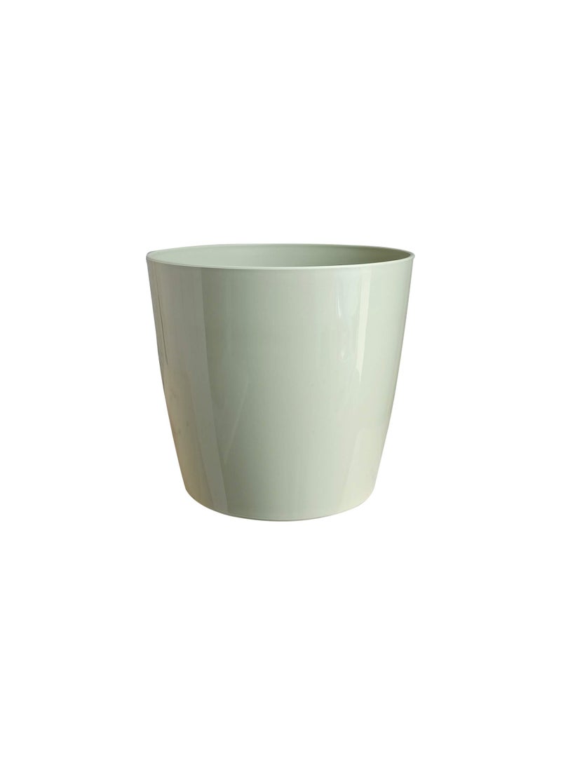 أيدل وعاء زهور بلاستيكي دائري - أصيص نبات بسعة 2 لتر و 4.5 لتر لمختلف الاستخدامات الداخلية والخارجية - أصيص زخرفي خفيف الوزن للحدائق بألوان متعددة - دائري للمعيشة - صنع في إيطاليا - بواسطة إيدل - Image 1