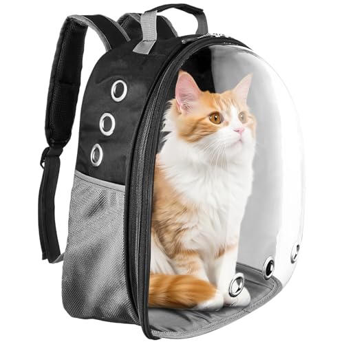 Whitecloud Transforming Homes Ultimate Ventilated Cat Backpack Carrier Secure and Portable Pet Travel Bag with Breathable Design for Outdoor Adventures AT-56 - Image 5