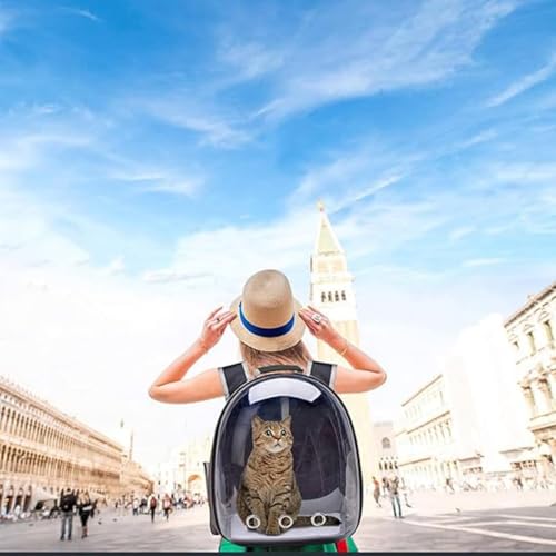 Whitecloud Transforming Homes Ultimate Ventilated Cat Backpack Carrier Secure and Portable Pet Travel Bag with Breathable Design for Outdoor Adventures AT-56 - Image 2
