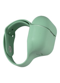 NIBEMINENT Anit-Lost Silicone Bracelet Protective Case For Apple AirPods Pro Green  - Image 1