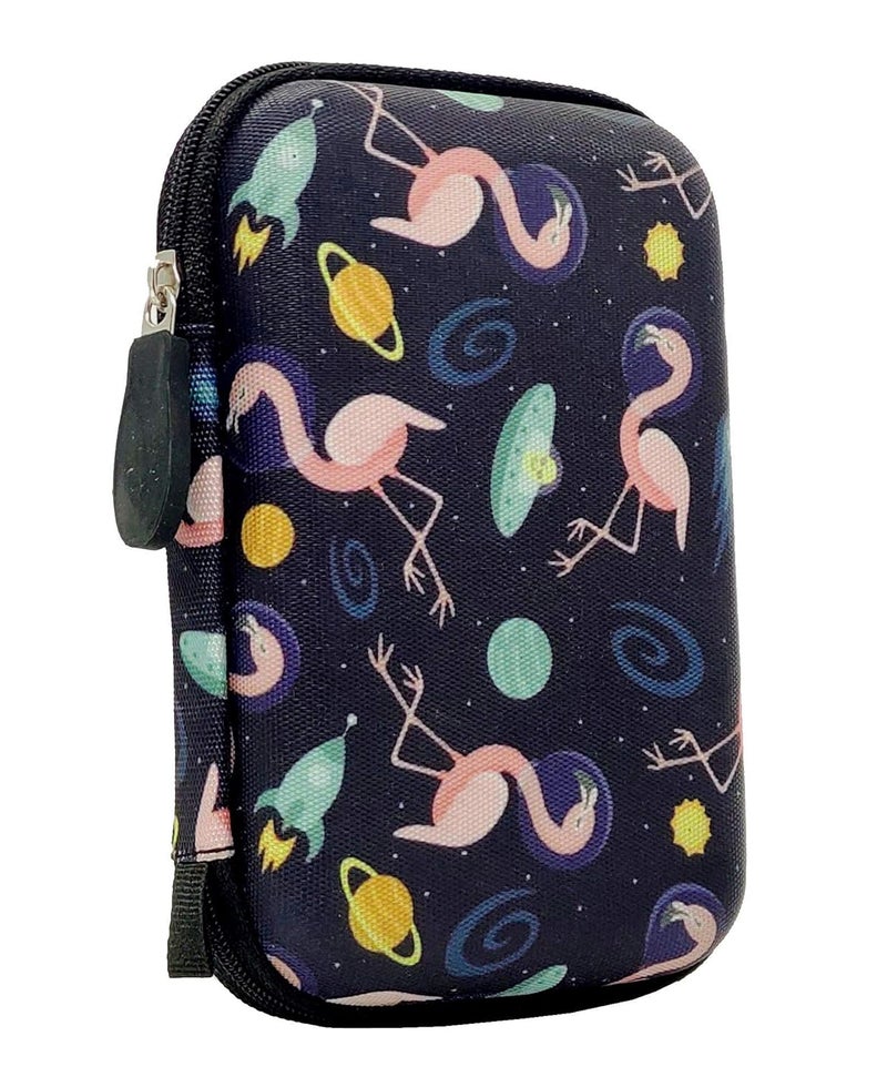 GadgetBite Hard Disk Case External Printed Hard Drive Disk Enclosure Portable Carrying EVA Case Cover Pouch Casing for 2.5-Inch Hard Drive (Swan Design) - Image 2