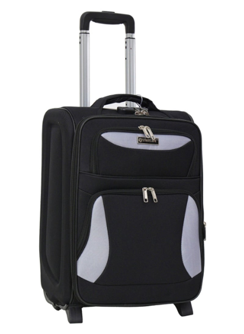 STARLIFE Single Softside Spinner 2 Wheels Fabric Cabin Trolley Luggage With Number Lock 20 Inches 