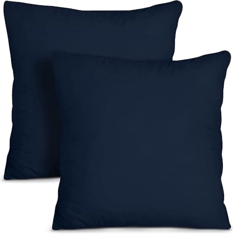 Cushion Inserts cushion filler 70x70 cm - Pack of 4 - Soft Sofa Cushion inner and Luxurious Cushion Inner Pads Poly Cotton Cover Cushion Filler… (28x28 in, NAVY)