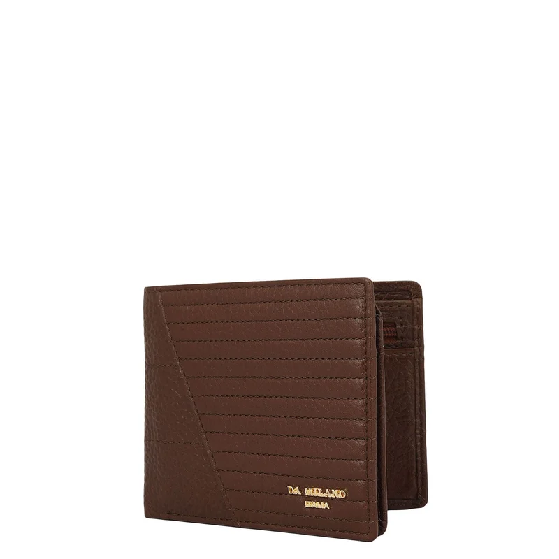 Da Milano  Espresso Bifold Leather Mens Wallet for Men | Best Price UAE