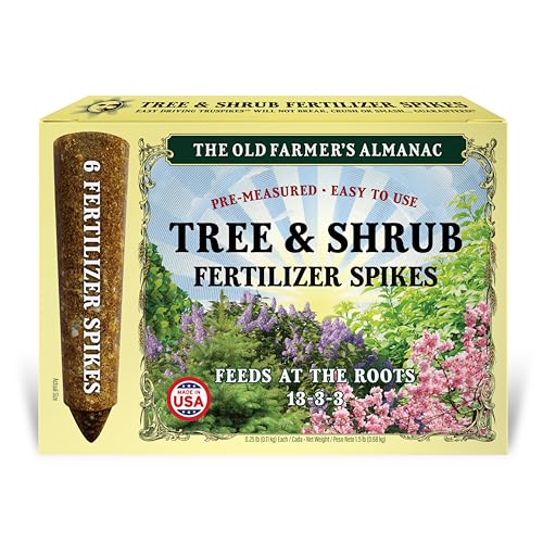 The Old Farmer's Almanac Tree & Shrub Fertilizer Spikes (Box of 6 Spikes - 1.5 Lbs) - Image 1