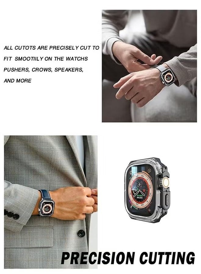 Apple Watch 45mm Case Cover, Soft Protective Bumper Rugged Clear Bezel Frame, Apple Watch Series 9/ 8/ 7  - Image 5