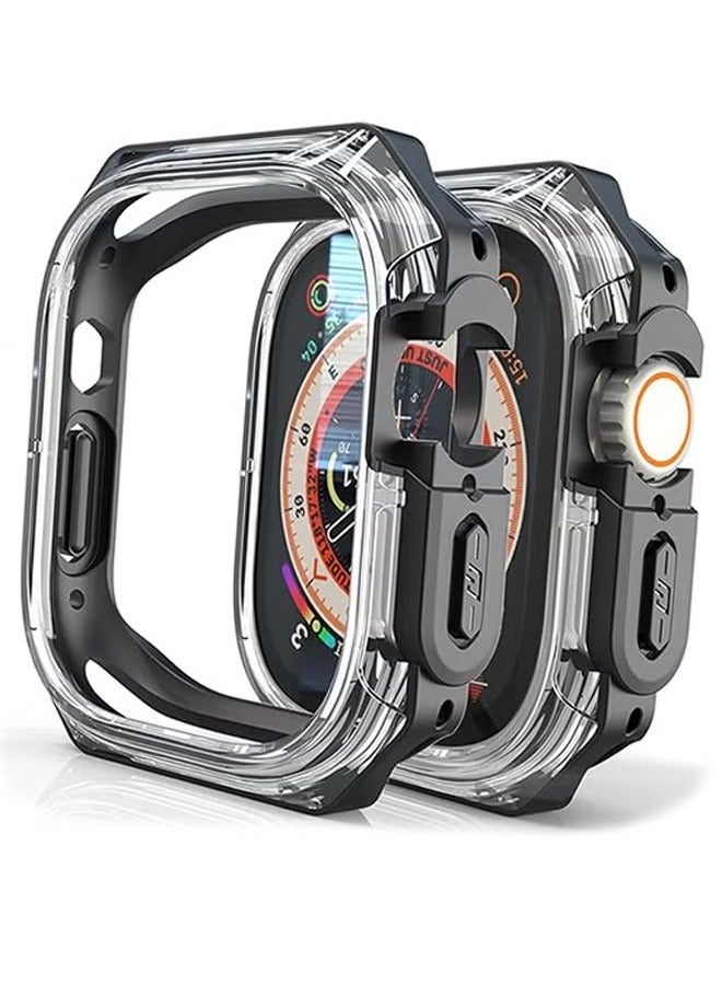 Apple Watch 45mm Case Cover, Soft Protective Bumper Rugged Clear Bezel Frame, Apple Watch Series 9/ 8/ 7  - Image 1