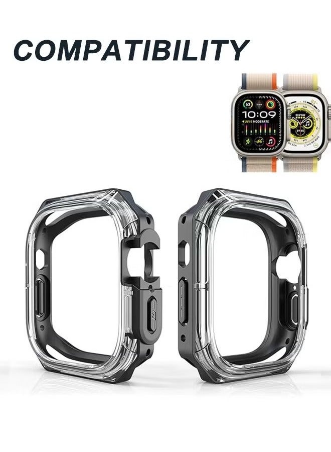 Apple Watch 45mm Case Cover, Soft Protective Bumper Rugged Clear Bezel Frame, Apple Watch Series 9/ 8/ 7  - Image 2