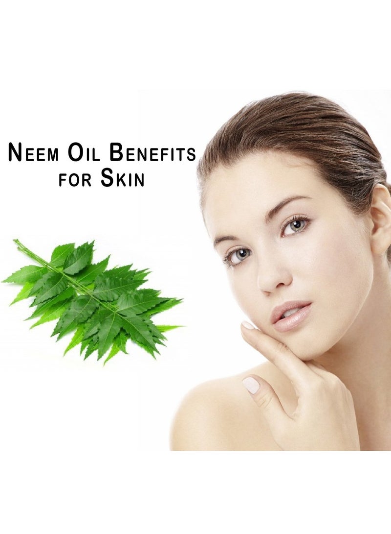 KAZIMA Neem Carrier Oil - 100% Pure Natural Oil & Undiluted Cold Pressed Refined Cosmetic Grade For Aromatherapy, Skin care, Hair Care, Face (500ML) - Image 3