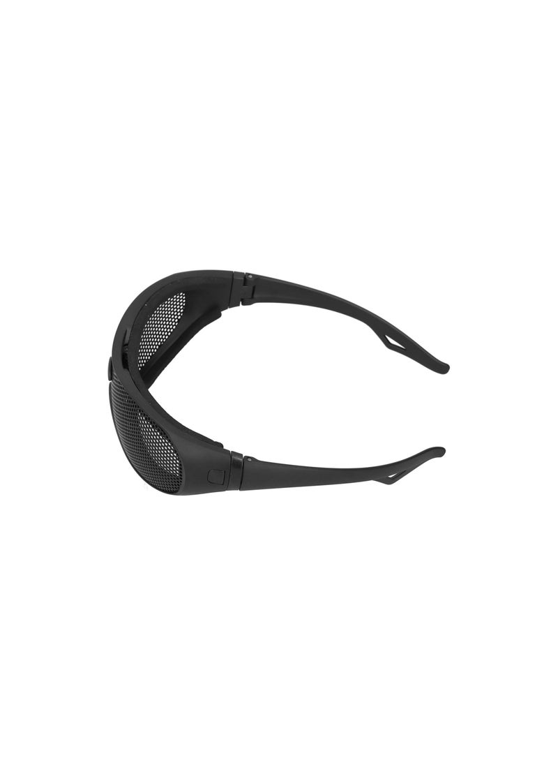 SYOSI - Safety Goggles, Breathable Impact Resistant Iron Mesh Pattern Uv400, Against Wind and Sand, for Outdoor Game, Windproof Safety Glasses for Most Face Shapes, Breathable Design with Glasses Case(1 Pack) - Image 1