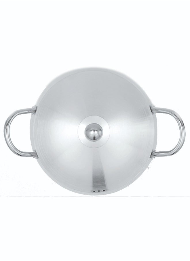 ULTIMAX Metal Finish Belly Cooking Pot 22 Cm With Durable Handles And Heavy Lid, Dishwasher & Ovensafe,Even Heat Distribution,SS Handle For Comfortable Grip,Suitable on Most Stoves.  - Image 4