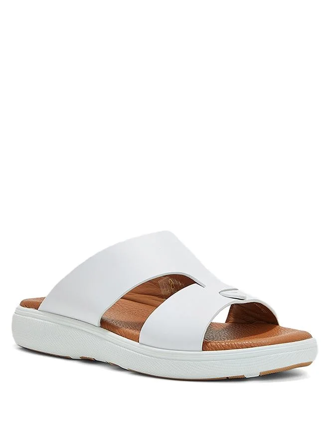 Steve Madden Stht-242 White Men's Comfort Sandals