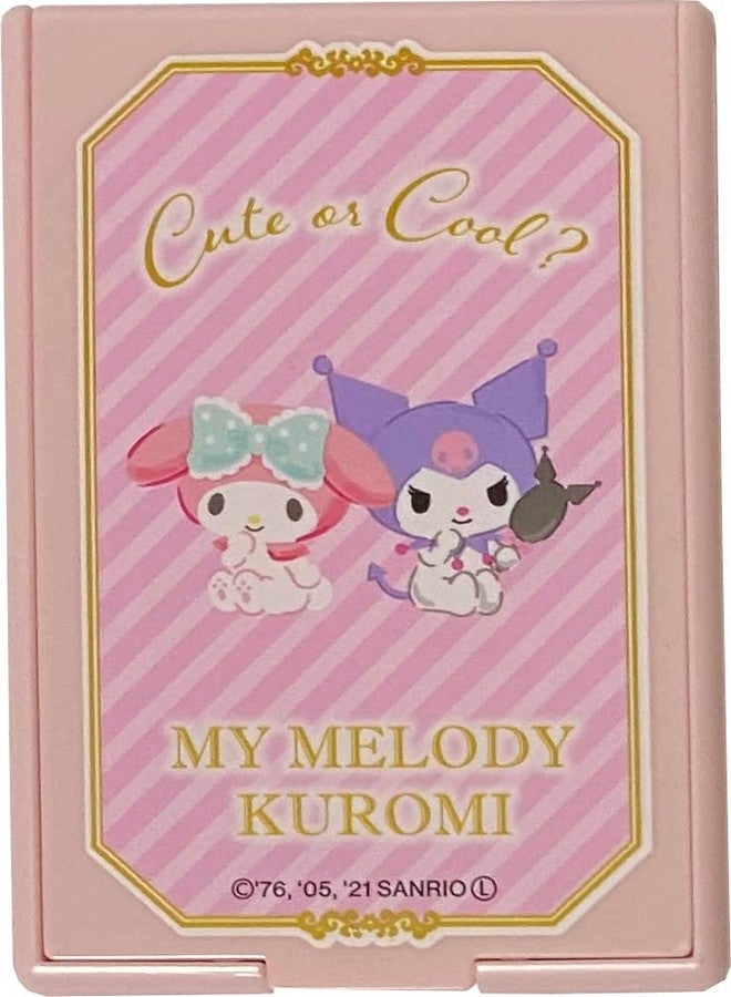 Friend Sanrio My Melody & Kuromi Square Handheld Stand Mirrors Skin Beauty & Personal Care Tools (Happy) Purple - Image 2