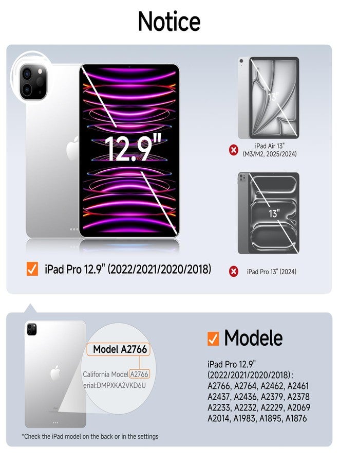 SmartDevil 2 Pack Screen Protector for iPad Pro 12.9-inch 20182019 2020 2021 2022 with Easy Installation Frame, 9H Clear Tempered Glass Film, Anti-Shatter, Bubble Free,Dust-Free Box - Image 2