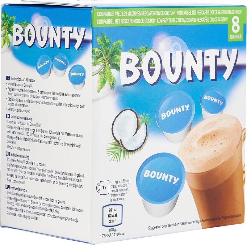 باونتي كبسولات دولتشي غوستو المتوافقة مع الشوكولاتة الساخنة، 8 كبسولات، 120 غرام - Image 3