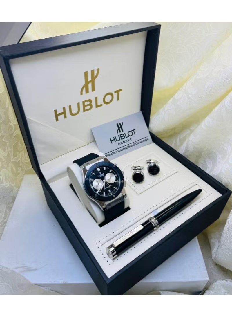 Hublot watch and cufflinks for men