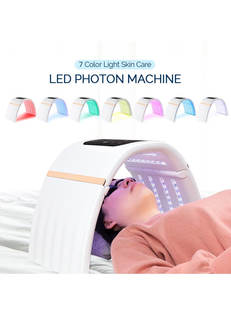 SYOSI SYOSI 7 Colors Light Facial Phototherapy Machine, Red Light Therapy for Face, Professional LED Light Device for Face/Neck/Body/Hand/Leg Skin Care, for Rejuvenation/Anti-aging/Wrinkles/Spots - Image 2