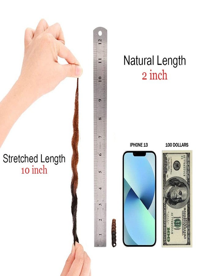 MIMAN 5 Packs 10 Inch Short Crochet Hair Braiding 8MM Curly Crochet Braids Synthetic Hair Extensions for Women DIY Mohawk Afro Braided Hairstyle (Black to Brown #1B/30) - Image 3