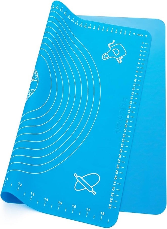 POXEFLIP Chapati Rolling Board Silicone Roti Mat for Kitchen | Silicone Baking Sheet Mat for Kitchen | Measurements Stretchable | Cooking Dough Atta Kneading Multicolor - Image 1