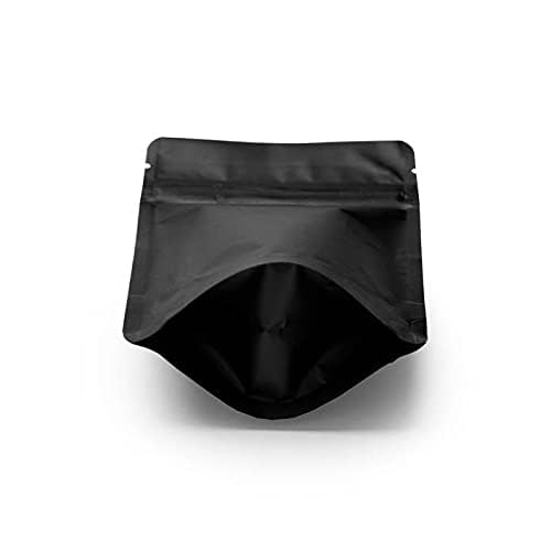 DEERA Black Matte Without Window Ziplock Storage Pouch 100x170mm Pack of 50 - Image 3