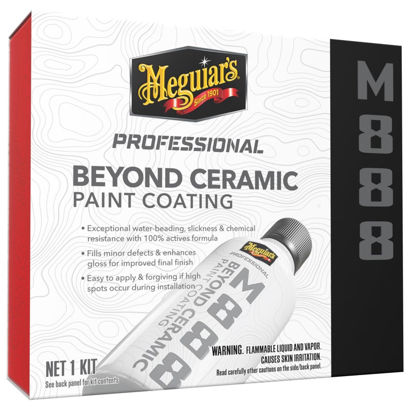 Meguiar's Professional Beyond Ceramic Paint Coating M888 - Multi-Year Ceramic Coating For Cars, Easy to Apply, Fills in Minor Defects with Exceptional Water Beading, Slickness, and Chemical Resistance - Image 1