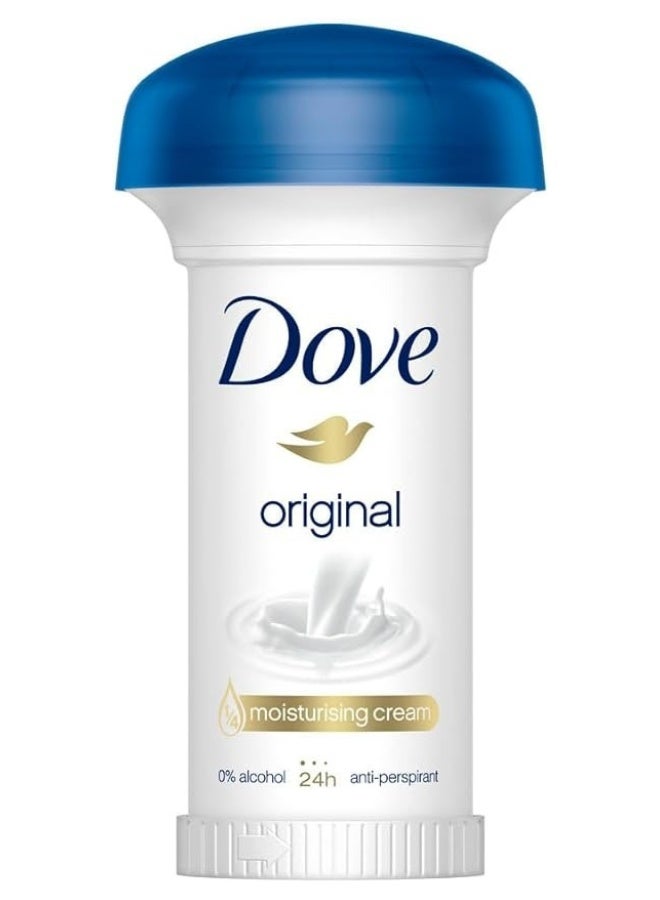 Dove Original Anti Perspirant Deodorant Stick 50 ml Long Lasting Freshness Gentle Care Soft Skin - Image 1