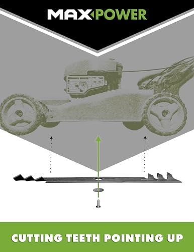 Maxpower 331981B 21-Inch Universal Gold Metal Mulching Lawn Mower Blade - Image 5
