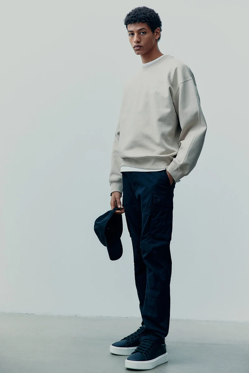 H&M Slim Fit Ripstop cargo trousers