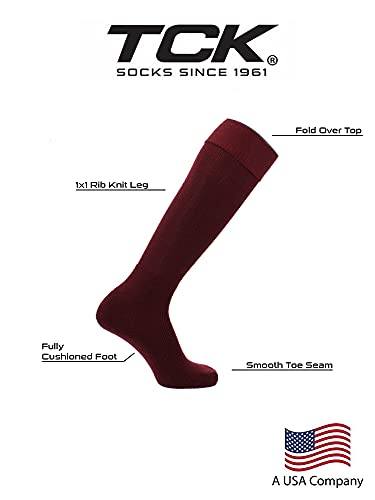 TCK Soccer Socks Multisport Tube MS (Maroon, Large) - Image 3