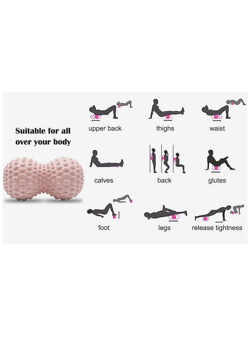 RATSAW Peanut Massage Ball Double Lacrosse Massage Ball and Mobility Ball for Physical Therapy Deep Tissue Massage Tool for Myofascial Release Muscle Relaxer Acupoint Massage  - Image 5