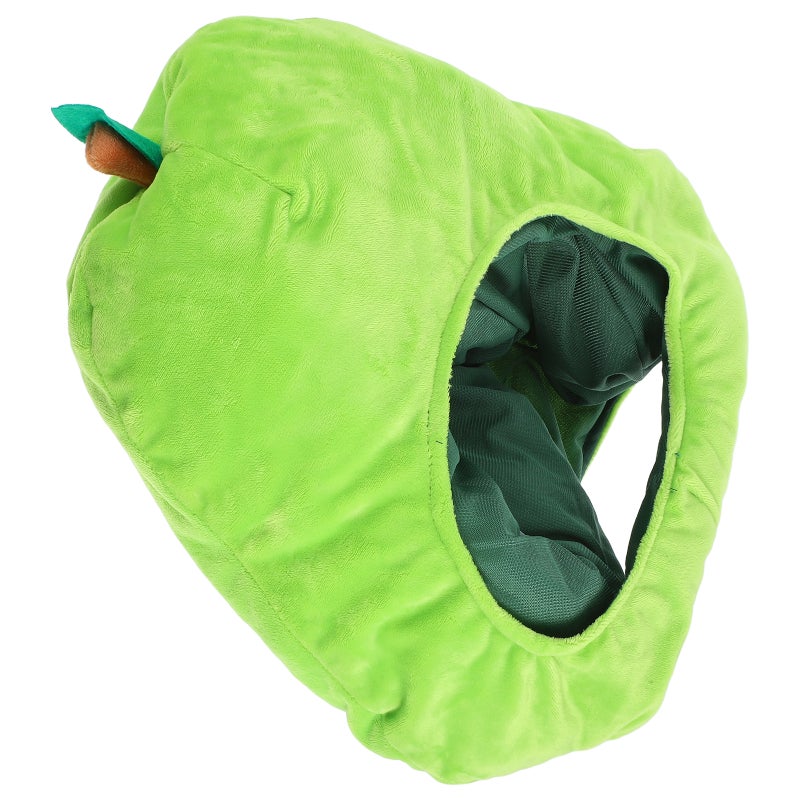 1Pc Pear Shaped Hat Fruit Headwear Funny Plush Doll Toy Green - Image 5