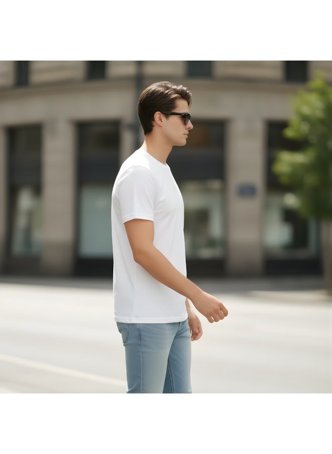 برينت شوب فور مي تيشيرت مصر للرجال البالغين - تيشيرت قطني ناعم برقبة دائرية وأكمام قصيرة - تيشيرت مريح للسفر والاستخدام اليومي - تصميم مطبوع عليه مصر للارتداء الكاجوال - Image 5