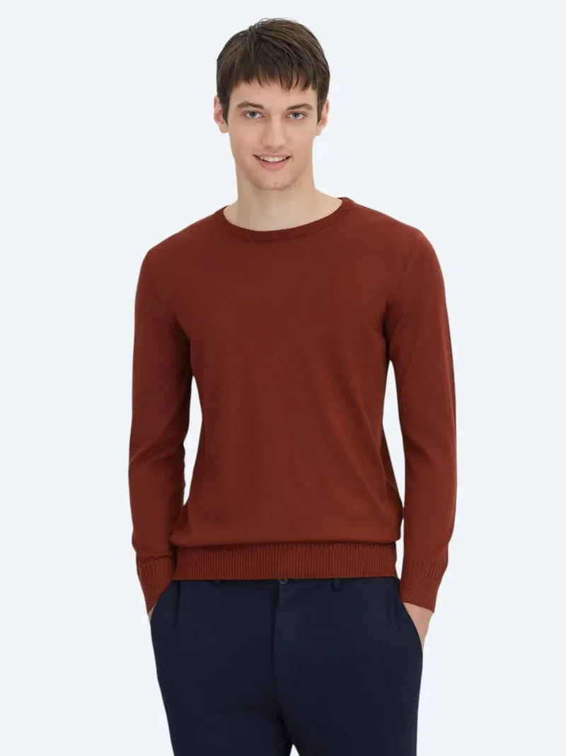 Kip Tile Red Knitwear Sweatshirt