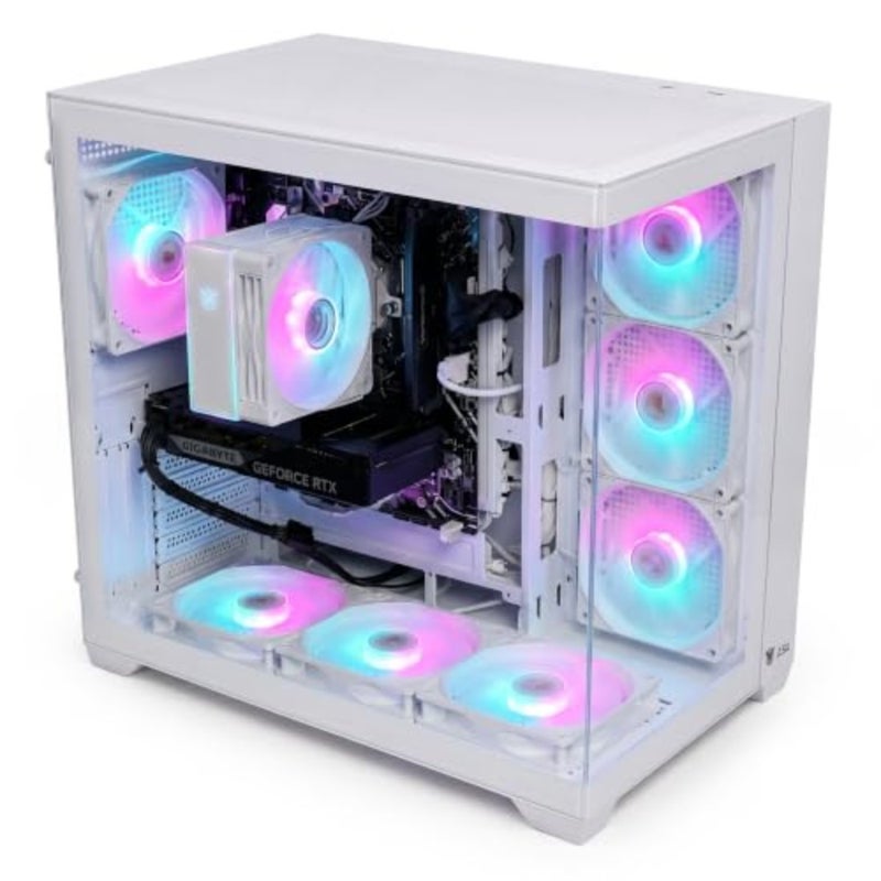 كمبيوتر الألعاب i5-14400F، وحدة واحدة، للاعبين، هيكل معدني مزود بتبريد RGB، ألعاب عالية الأداء، أسود، مُصمم مسبقًا وجاهز للاستخدام - Image 2