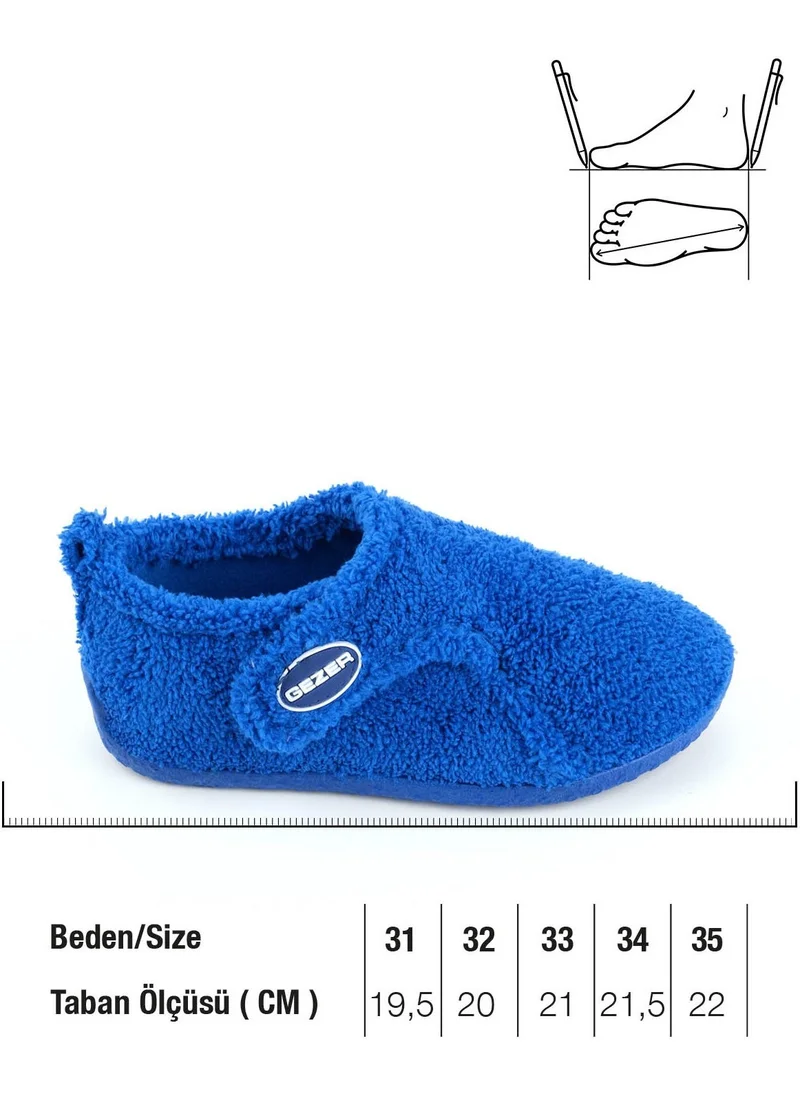 جيزر Winter Boy Plush Comfortable Sole Velcro Adjustable Home School Nursery Slippers Shoes