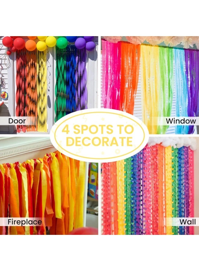 fantasize Crepe Paper Streamers Pack of Party Streamers in 8 Pastel Colors for Birthday Decorations, Party Decorations, Wedding Decorations Baby Shower Decorations 8 Rolls - Image 5