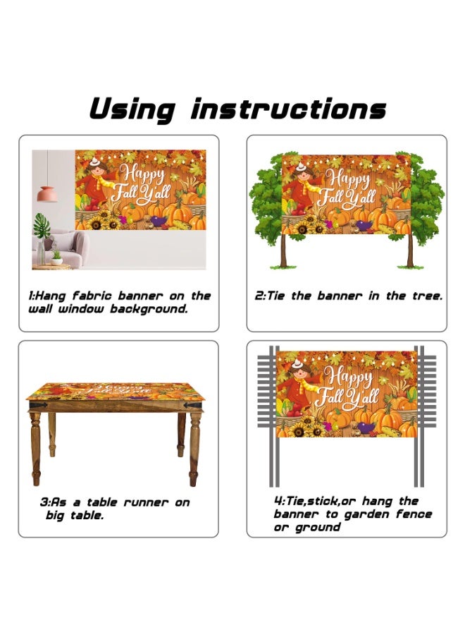 Daytoyz Large 60x40 Inch Harvest Festival Decoration Banner - Durable Vinyl Backdrop for Autumn Celebrations, Bulletin Boards, Offices & Events - Image 4