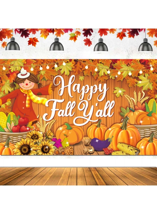 Daytoyz Large 60x40 Inch Harvest Festival Decoration Banner - Durable Vinyl Backdrop for Autumn Celebrations, Bulletin Boards, Offices & Events - Image 1