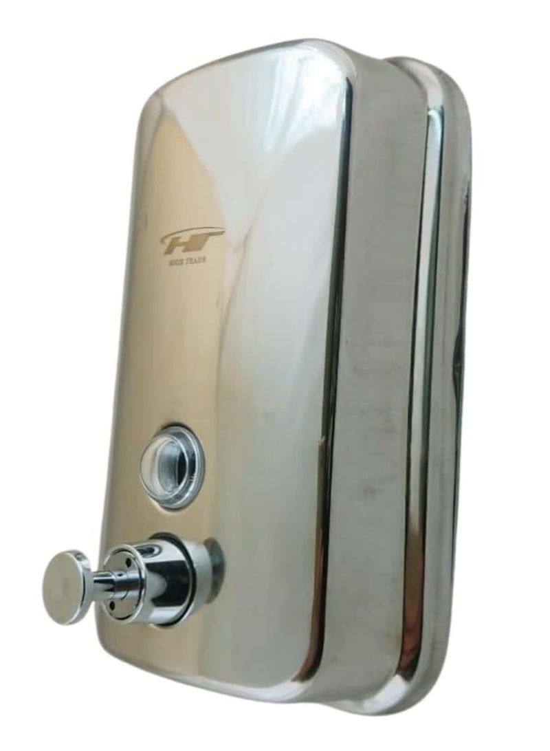 ABS Wall-mounted liquid soap and sanitizer dispenser made of ABS plastic for hand washing in the bathroom and kitchen (Silver, model SUS_304  capacity 800 ml) - Image 3
