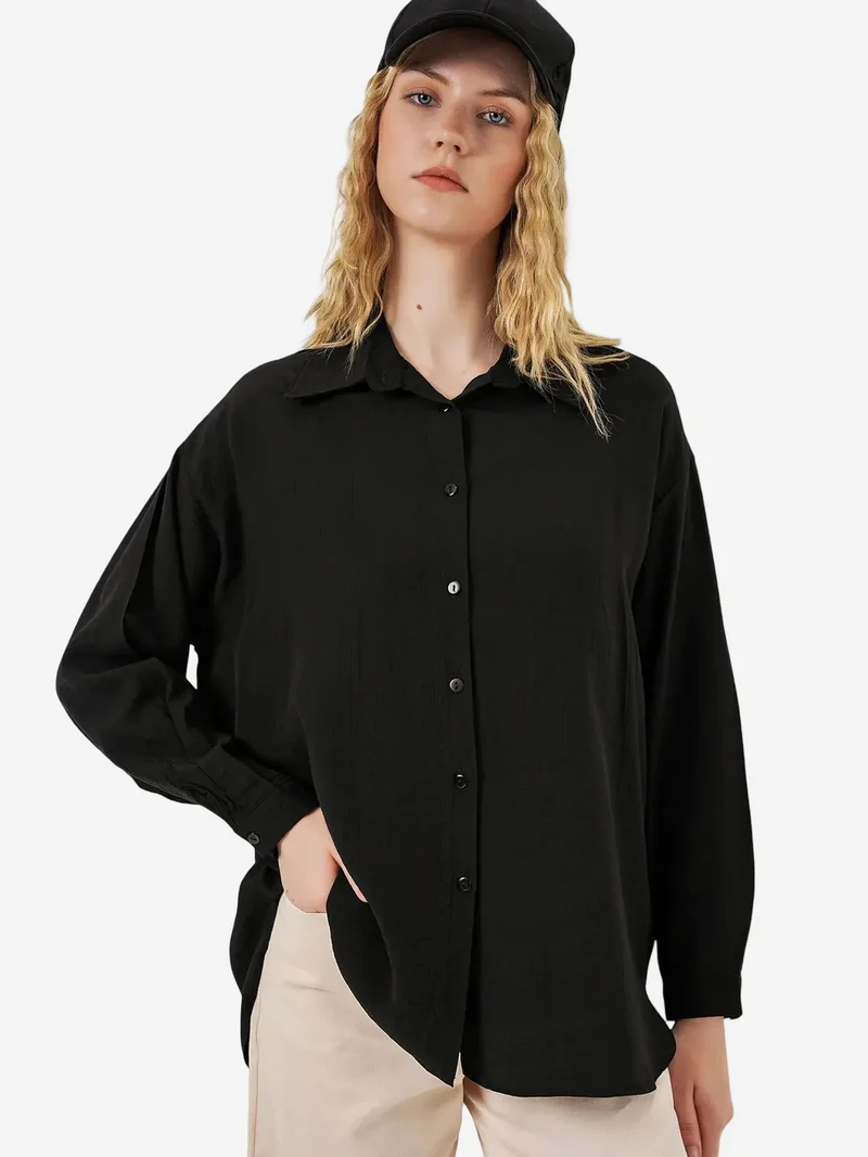 BIG DART BDART Oversized Long-Sleeve Button-Up Shirt
