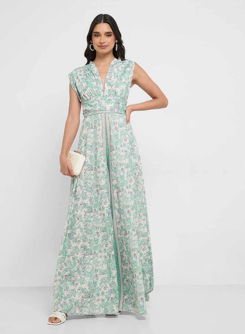 ELLA Floral Print Maxi Dress  - Image 1