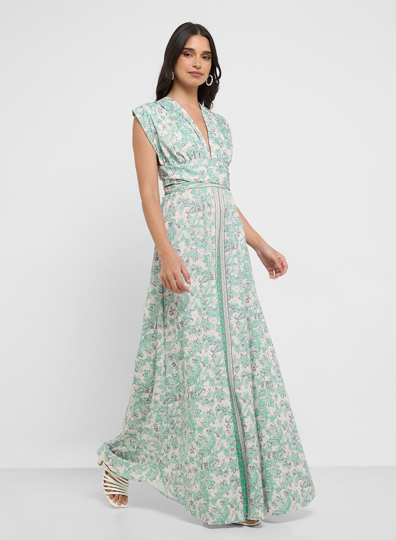 ELLA Floral Print Maxi Dress  - Image 4