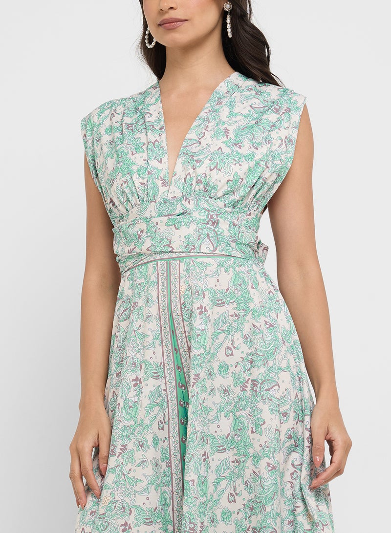 ELLA Floral Print Maxi Dress  - Image 3