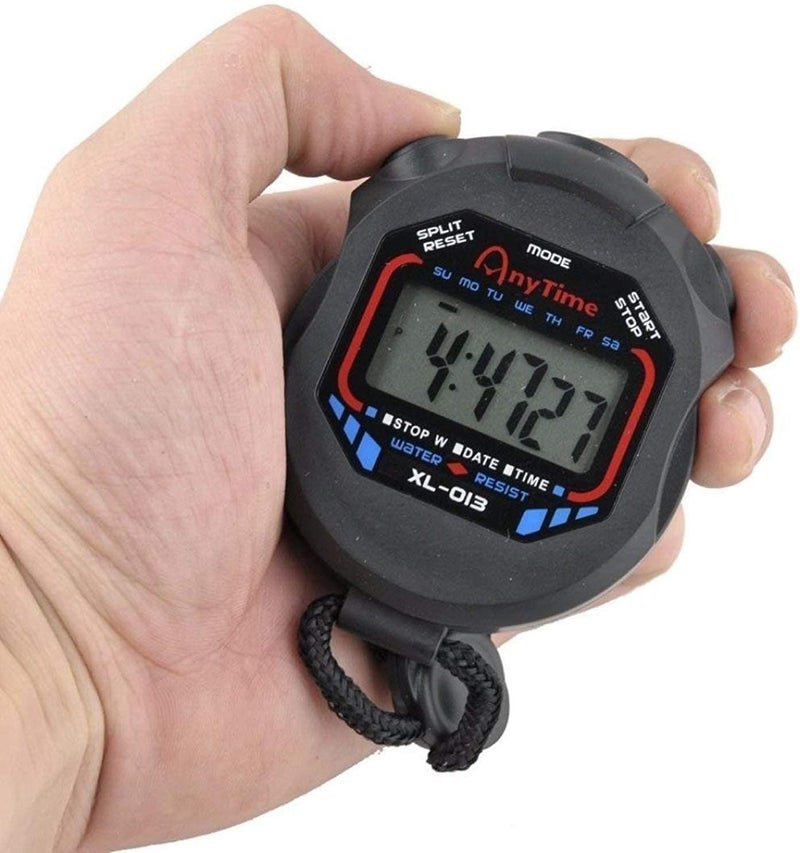 Fomatrade Waterproof Stopwatch Digital Handheld Multi-Function Professional Electronic Chronograph Sports Stopwatch Timer Stop Watch (10) - Image 2