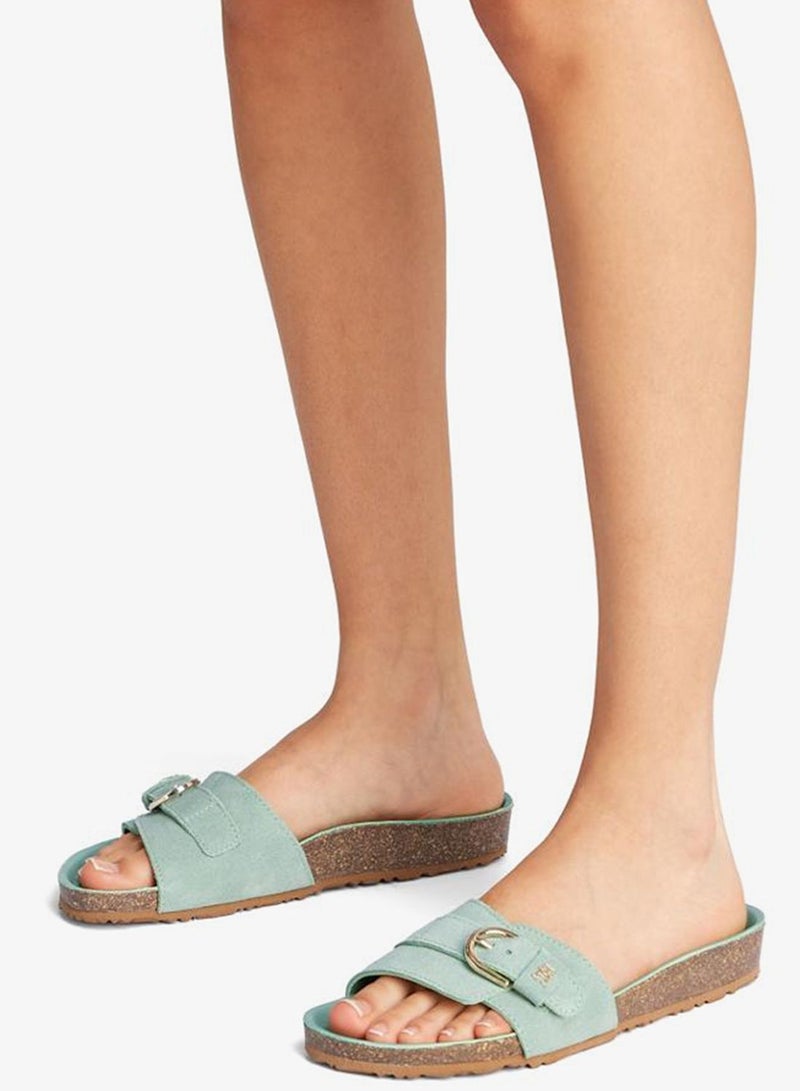 TOMMY HILFIGER Soft Suede Adjustable Mule - Image 2