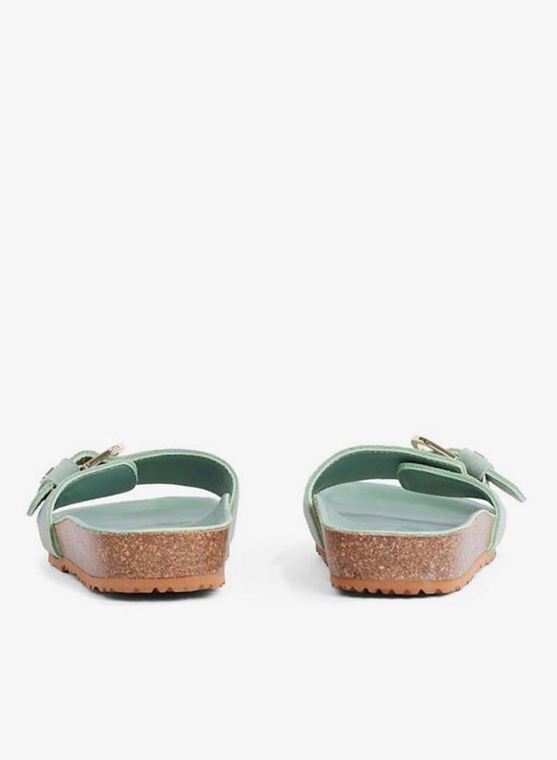 TOMMY HILFIGER Soft Suede Adjustable Mule - Image 4