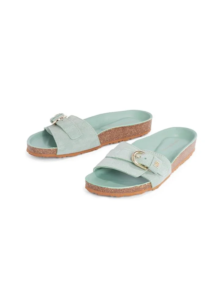 TOMMY HILFIGER Soft Suede Adjustable Mule