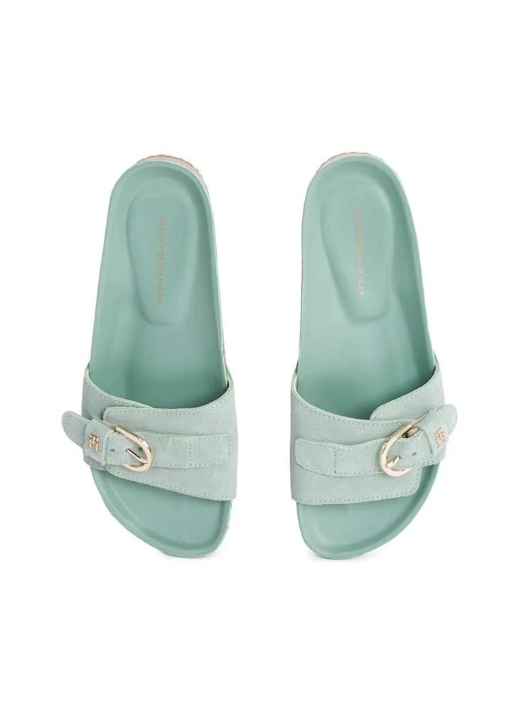 TOMMY HILFIGER Soft Suede Adjustable Mule