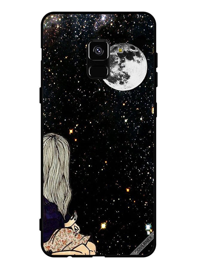 Covernex Protective Case Cover For Samsung Galaxy A8 Plus (2018) Looking At Moon - Image 1